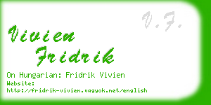 vivien fridrik business card